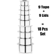 MM SS Sandwich Bottom 18 Piece Tope Set Combo Pack