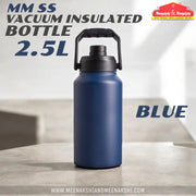 MM SS Vacuum Insulated Bottle Blue 2.5L MM2074