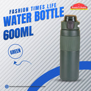 Fashion Times Life Water Bottle 600ml Green MM2756