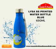 Lysa ss Printed Bottle 650ml Blue MM929