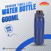 Fashion Times Life Water Bottle 600ml Dark Blue MM2754