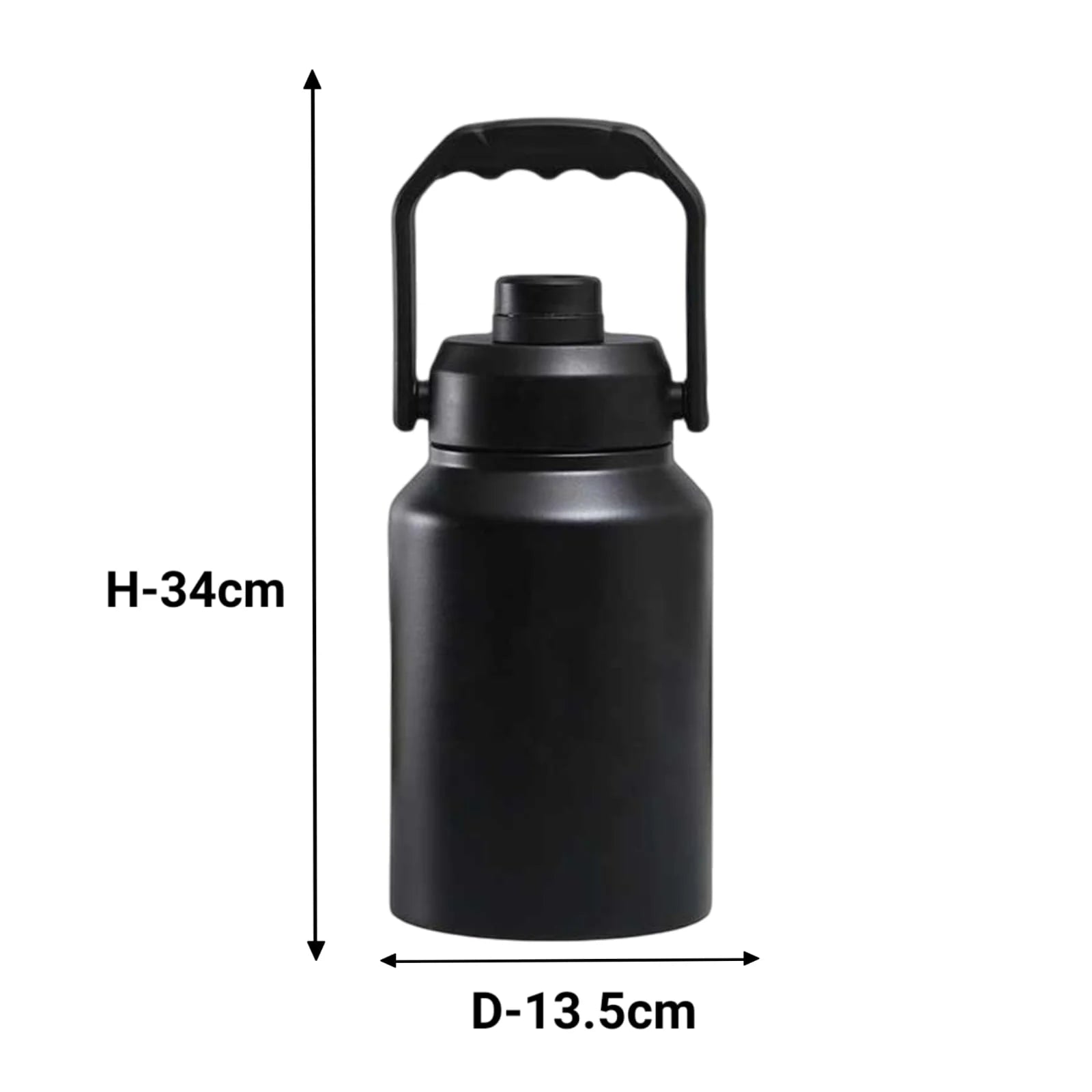 MM SS Vacuum Insulated Bottle Black 1.7L MM2073