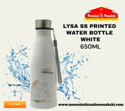Lysa ss Printed Bottle 650ml White MM928