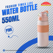 Fashion Times Life Water Bottle 550ml Pink MM2750