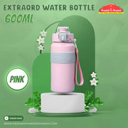 Extraord Water Bottle 600ml Pink MM2749