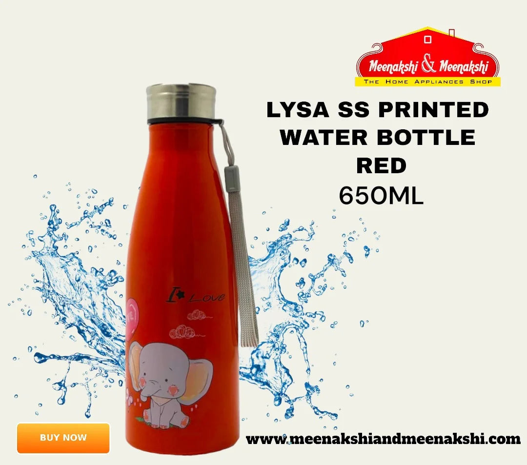 Lysa ss Printed Bottle 650ml Red MM926
