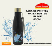 Lysa ss Printed Bottle 650ml Black MM925
