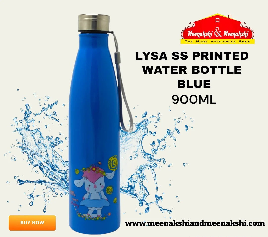 Lysa ss Printed Bottle 900 Ml Blue MM924