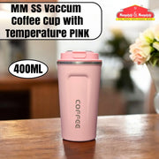 MM SS Vaccum Coffee Cup 400ml with temperature Pink MM3088