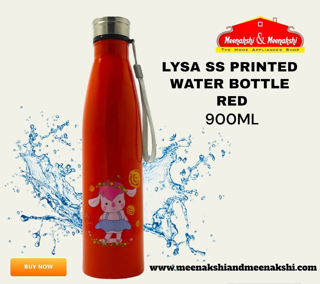 Lysa ss Printed Bottle 900 Ml Red MM922