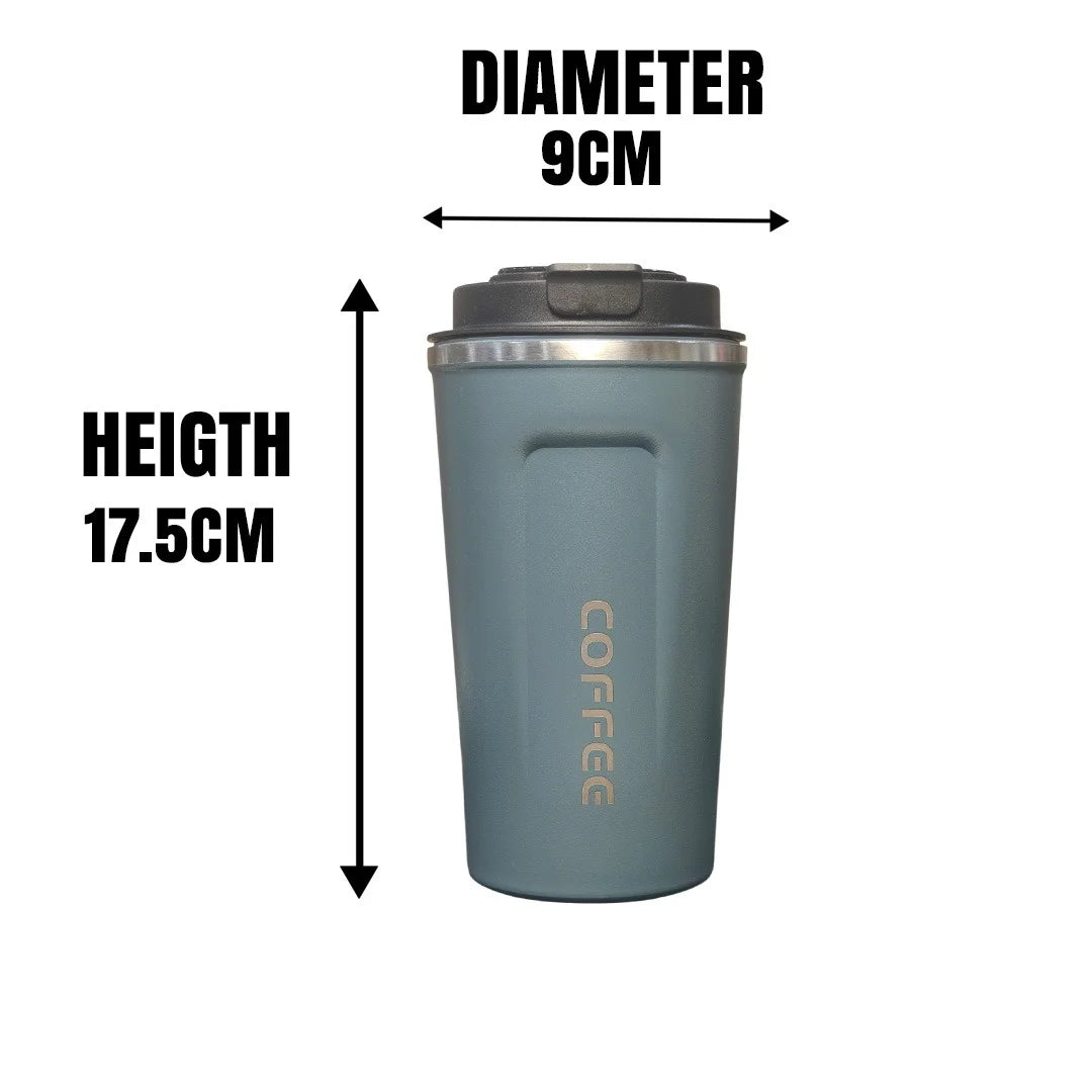 MM SS Vaccum Coffee Cup 400ml with temperature Gray MM3087