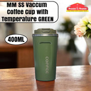 MM SS Vaccum Coffee Cup 400ml with temperature Green MM3086