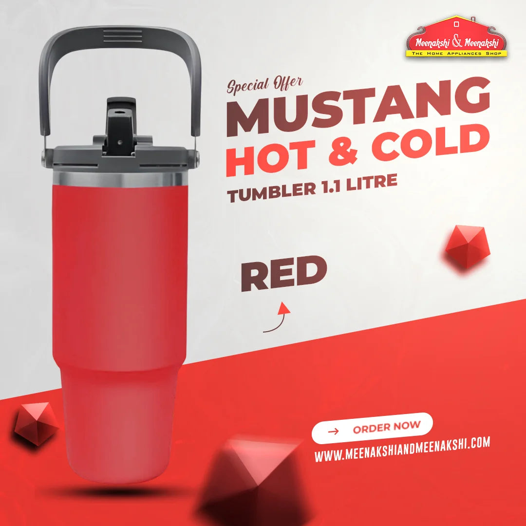 Mustang Hot & Cold Tumbler 1.1L Red MM2764