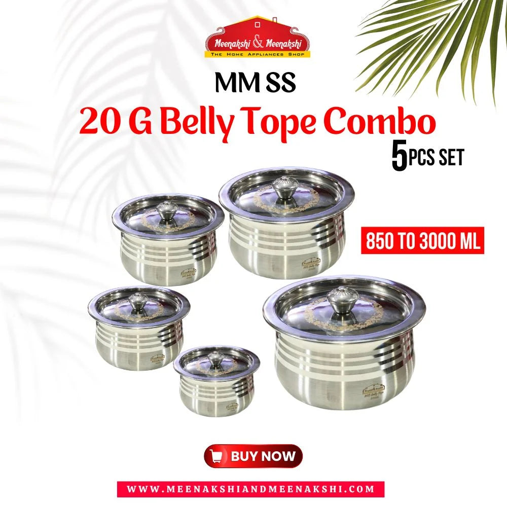 MM SS 20 G Belly Tope combo 5pcs set