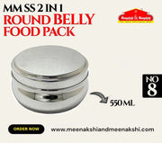 MM SS 2 IN 1 ROUND BELLY FOOD PACK No - 8 550ML MM1002