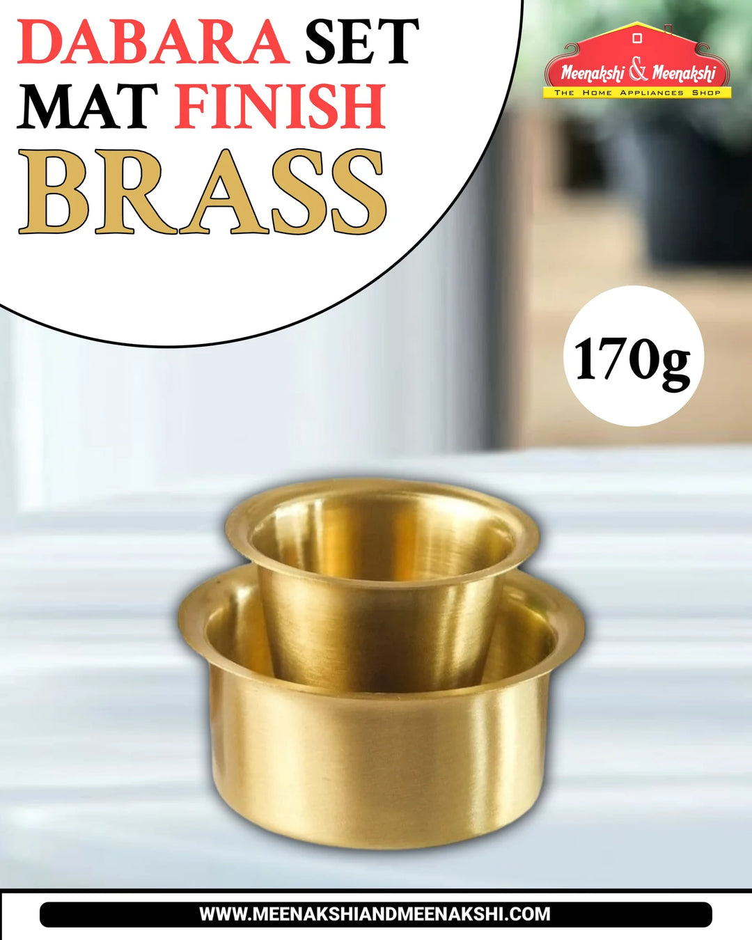 MM Dabara Set Mat Finish Brass MM2450