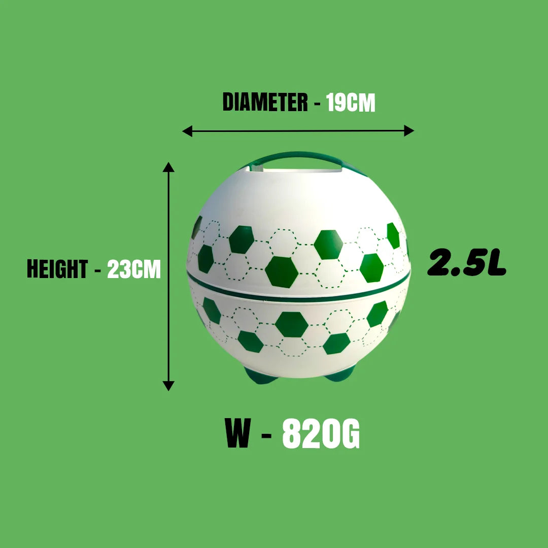 Pinnacle Hot & Cold Casserole 2500ml White & Green MM2736