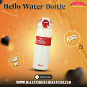Hello Water Bottle 600ml White MM2718