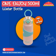 One Enjoy Water Bottle 500ml Pink & Sky blue MM2715