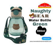 Naughty Bear Water Bottle Green 650ml MM881