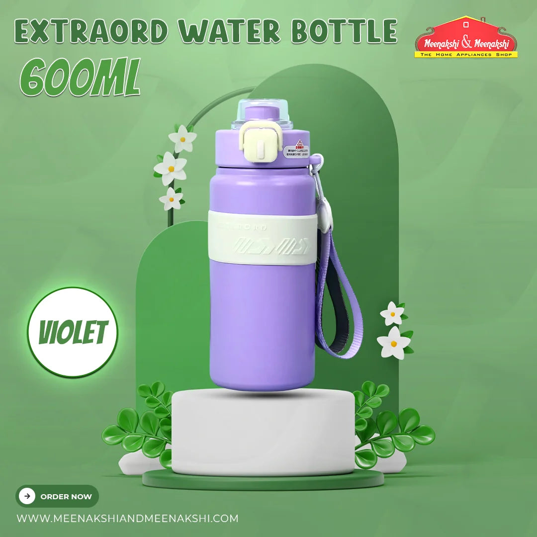 Extraord Water Bottle 600ml Violet MM2745