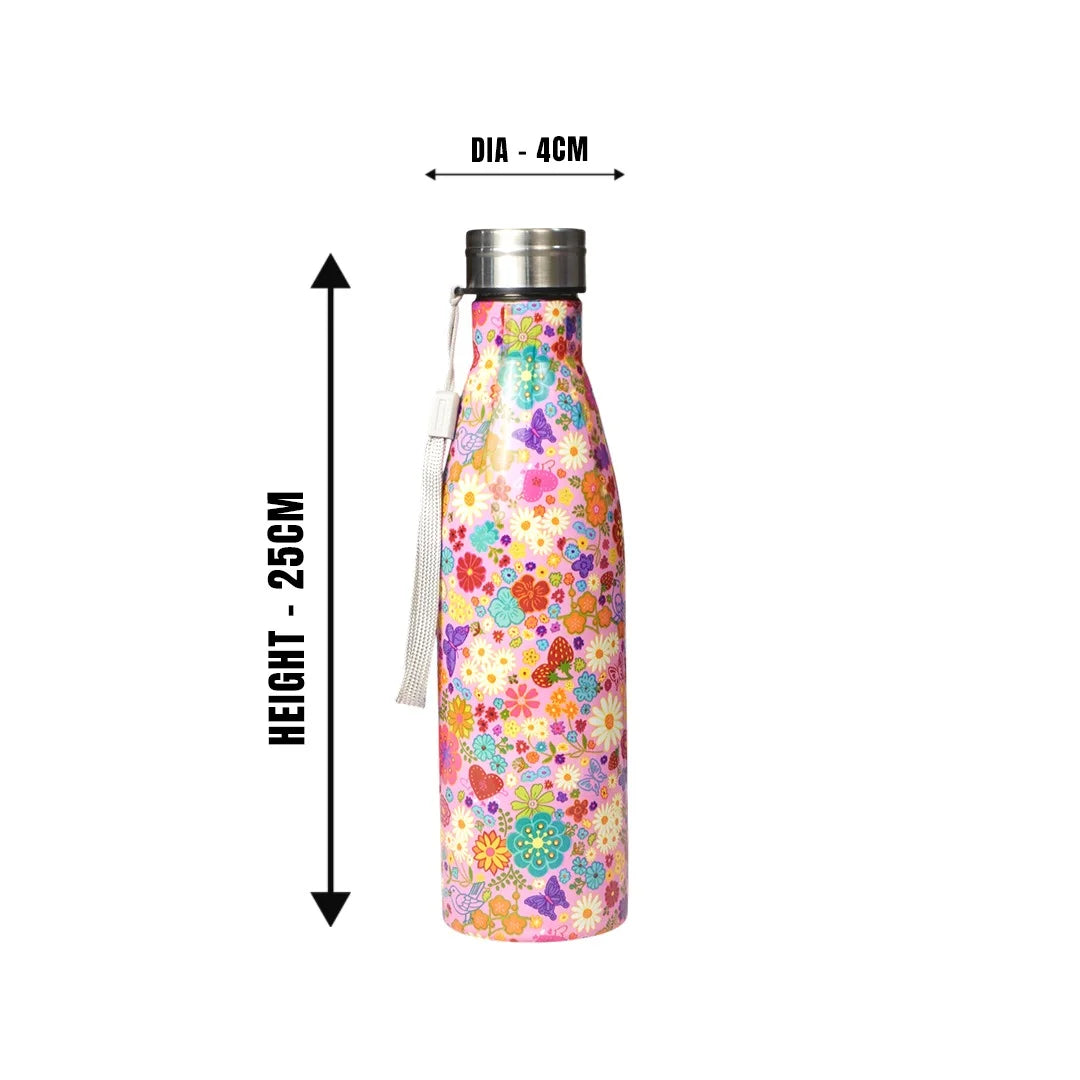 TAG HILLS Slim Printed Water Bottle Multicolour 800ml MM3435