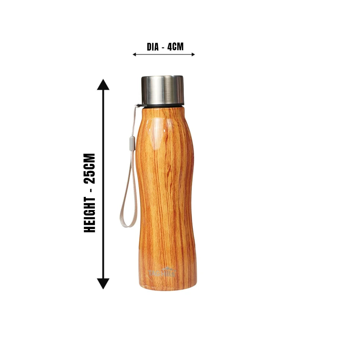 TAG HILLS Thunder Printed Water Bottle Woodern 800ml MM3445