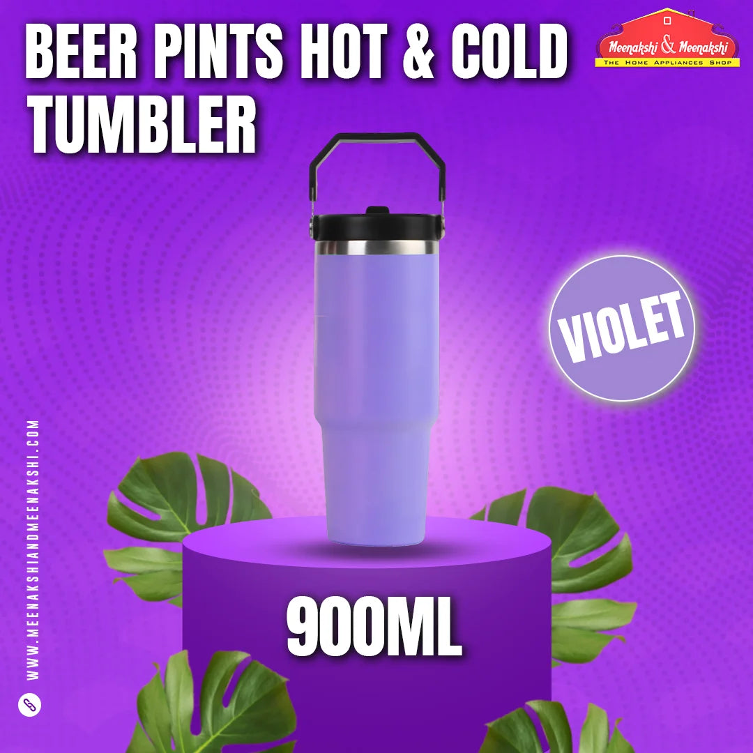 Beer Pints Hot & Cold Tumbler 900ml Violet MM2728