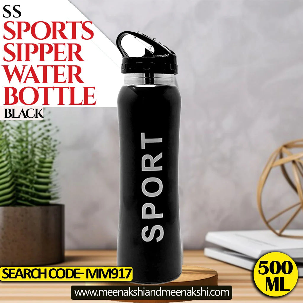 SPORTS SS SIPPER BOTTLE 500 Black MM917