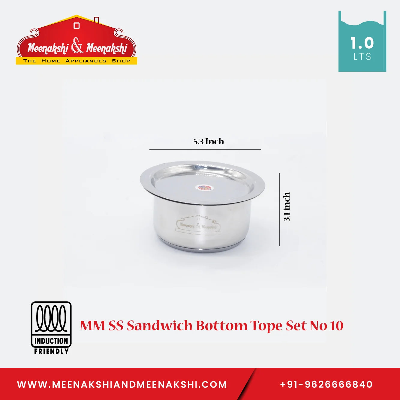 MM SS Sandwich Bottom 10 Piece Tope Set