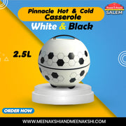Pinnacle Hot & Cold Casserole 2500ml White & Black MM2734