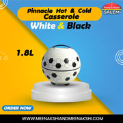 Pinnacle Hot & Cold Casserole 1800ml White & Black MM2731