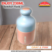 MM Enjoy 230ml Juice & Sambar Flask Gray & Pink MM2662