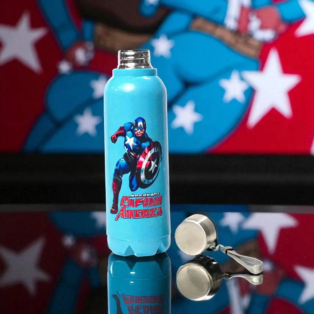Kids Vacuum Bottle 700ml SkyBlue Captain America MM3415