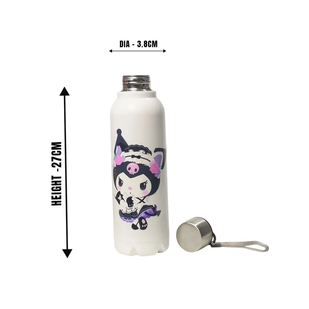 Kids Vacuum Bottle 700ml White Kuromi MM3413
