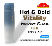Hot & Cold Vitality Vacuum Flask 400 ml Grey & Ash MM857