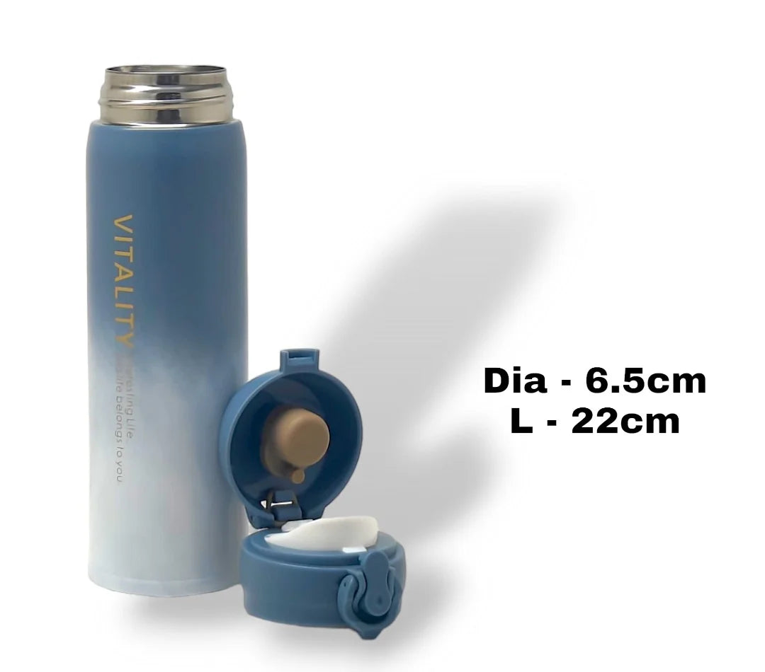 Hot & Cold Vitality Vacuum Flask 400 ml Grey & Ash MM857