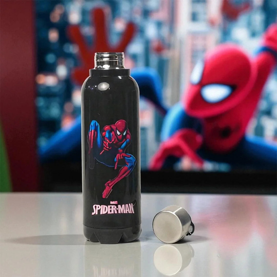 Kids Vacuum Bottle 700ml Black Marvel SpiderMan MM3409