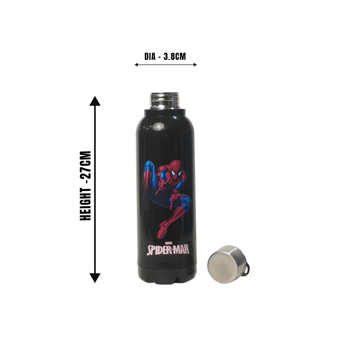 Kids Vacuum Bottle 700ml Black Marvel SpiderMan MM3409