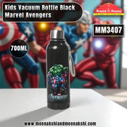 Kids Vacuum Bottle 700ml Black Marvel Avengers MM3408