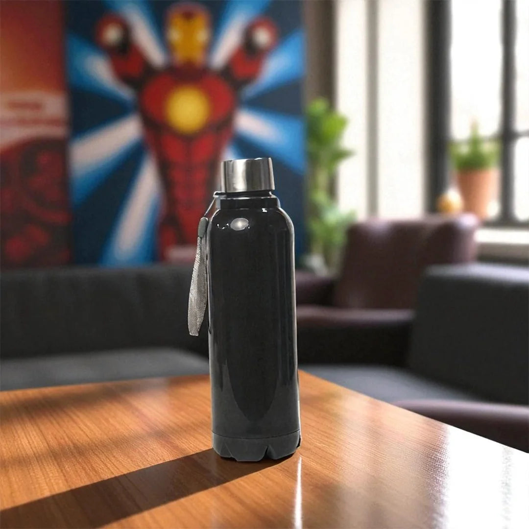 Kids Vacuum Bottle 700ml Black Marvel Avengers MM3408