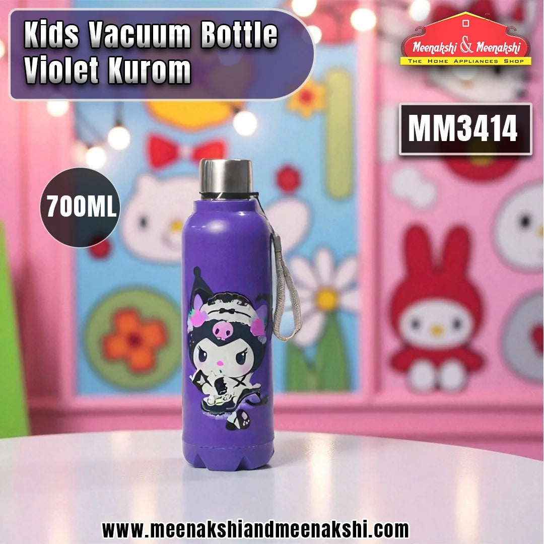 Kids Vacuum Bottle 700ml Violet Kuromi MM3414