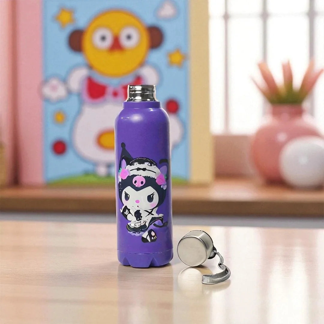 Kids Vacuum Bottle 700ml Violet Kuromi MM3414