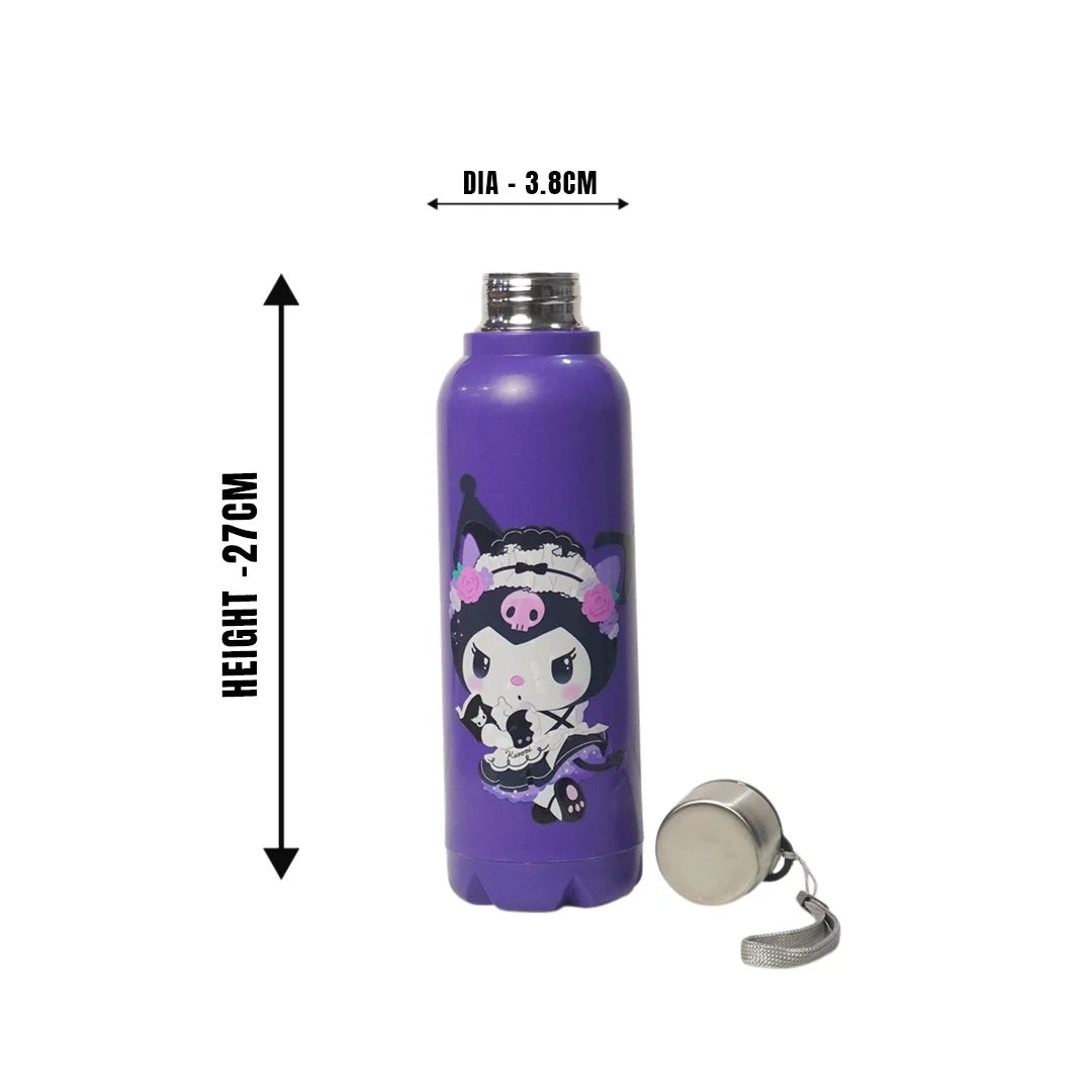 Kids Vacuum Bottle 700ml Violet Kuromi MM3414