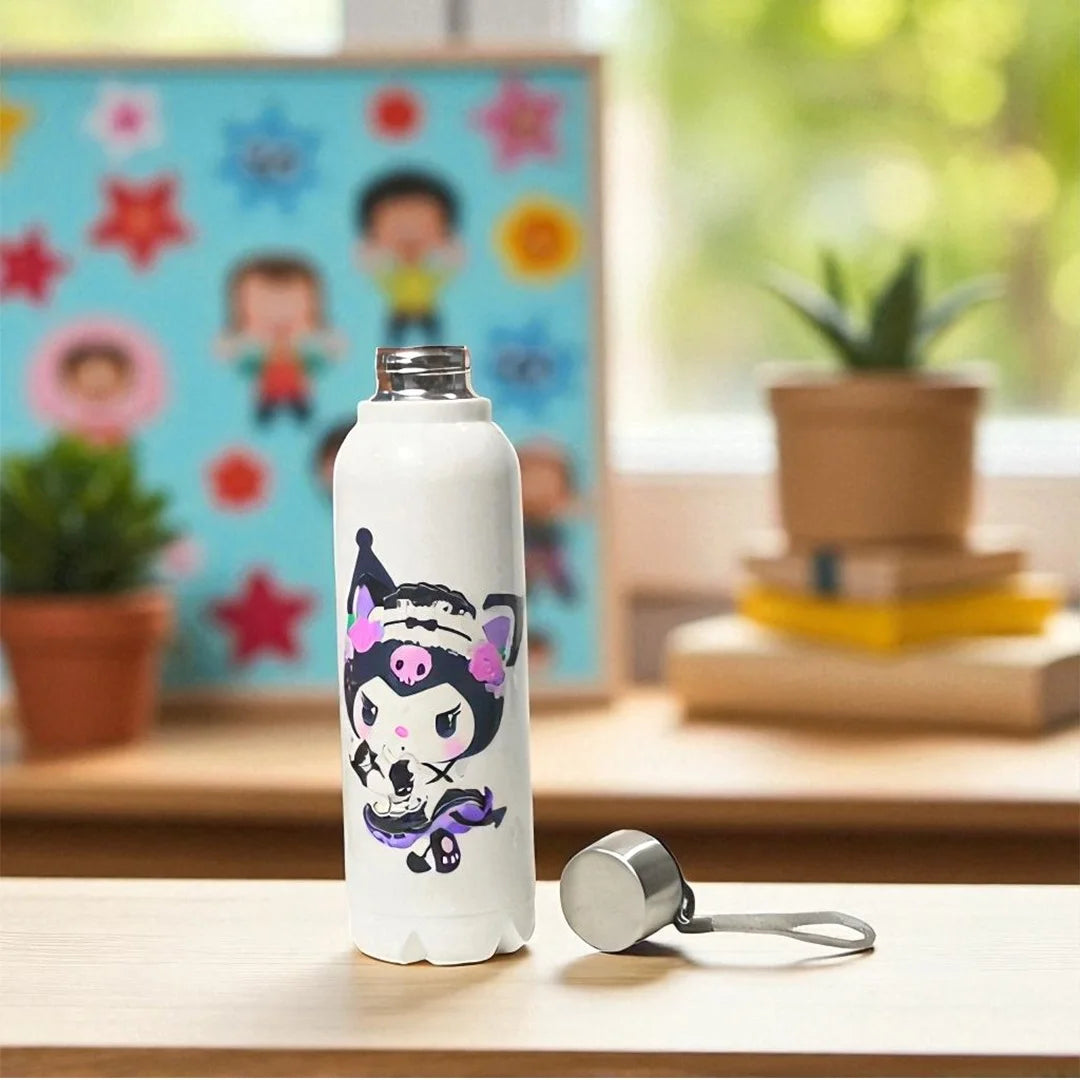 Kids Vacuum Bottle 700ml White Kuromi MM3413