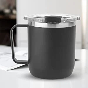 250ml Vaccum Mug with Sipper Lid Black