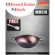 CI ROUND KADHAI 9.5 INCH