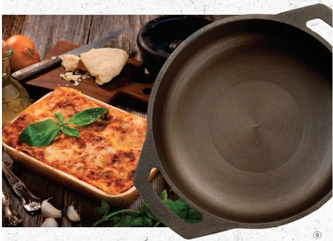 CI FLAT KADHAI 9 Inch