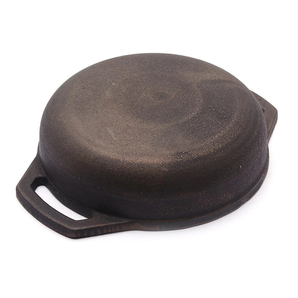 CI FLAT KADHAI 9 Inch