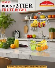 MM SS Round Fruit Basket 2 tier MM1506